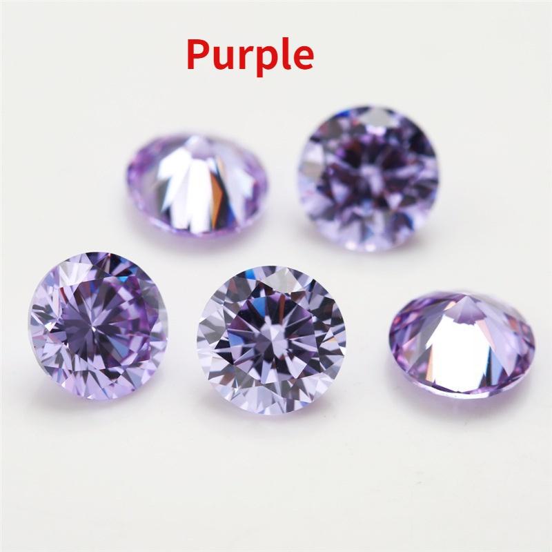 Round Brilliant Cut 5.0mm (0.5 Ct) To 8.0mm (2 Ct) D Color Moissanites Loose Stone Diamond Ring Jewelry Bracelet Material High Quality