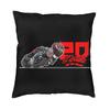 Cool French Racer Fabio Quartararo Square Throw Pillow Cover Decoration 3D Doublesided Print Cushion Cover for Living Room