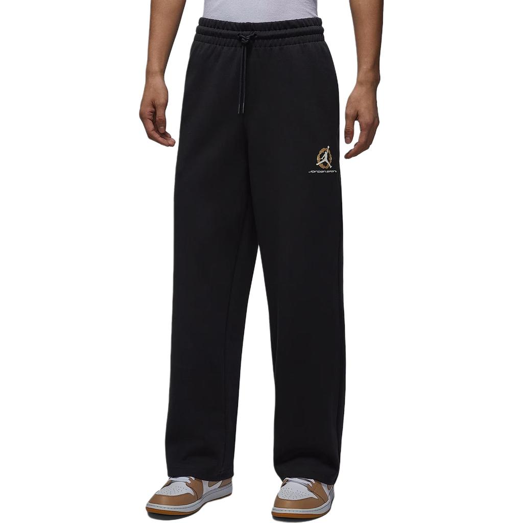 Jordan Dri Fit Год Лошади Лимитированная Серия CNY Новый Год Быстросохнущие Удобные На шнуровке Длинные Брюки Повседневные Брюки Мужские низ Черный IQ3954010