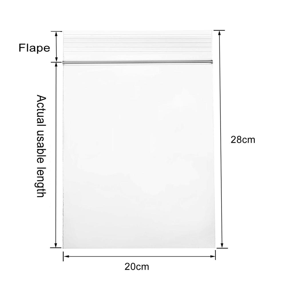 100Pcs Self Seal Clear Cellophane Bags Resealable Plastic Poly Bags Zip Poly Bags for Photos Cards Jewelry Documents Bakery Cookies Candies