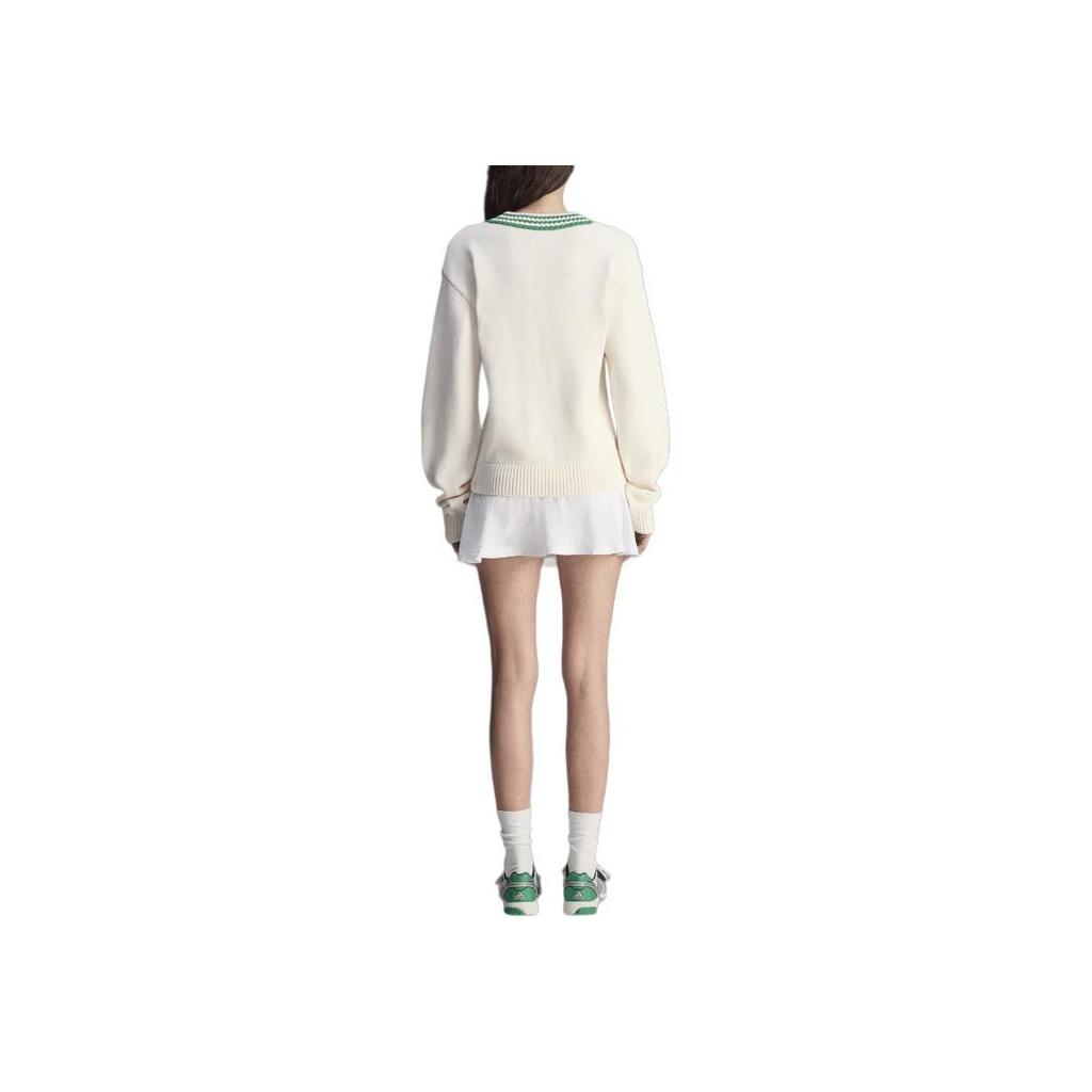 Adidas X Sporty & Rich Sweater Off White Women Tops JL7195