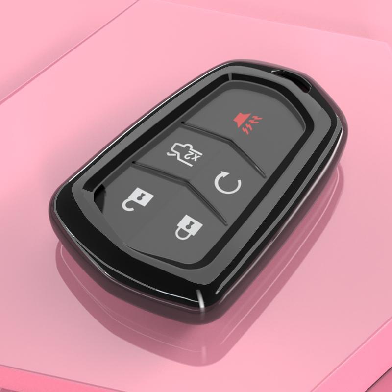 Чехол для ключа Cadillac ATSL для моделей 2014-2018 годов 28T Luxury - Оболочка для пульта дистанционного управления с пятью кнопками