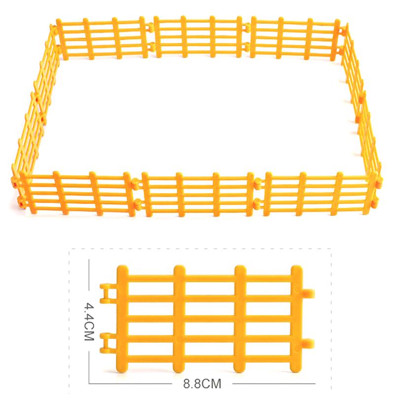Diy Kids Toys Simulation Animals Farm Poultry Fence Models Pasture Zoo Fence