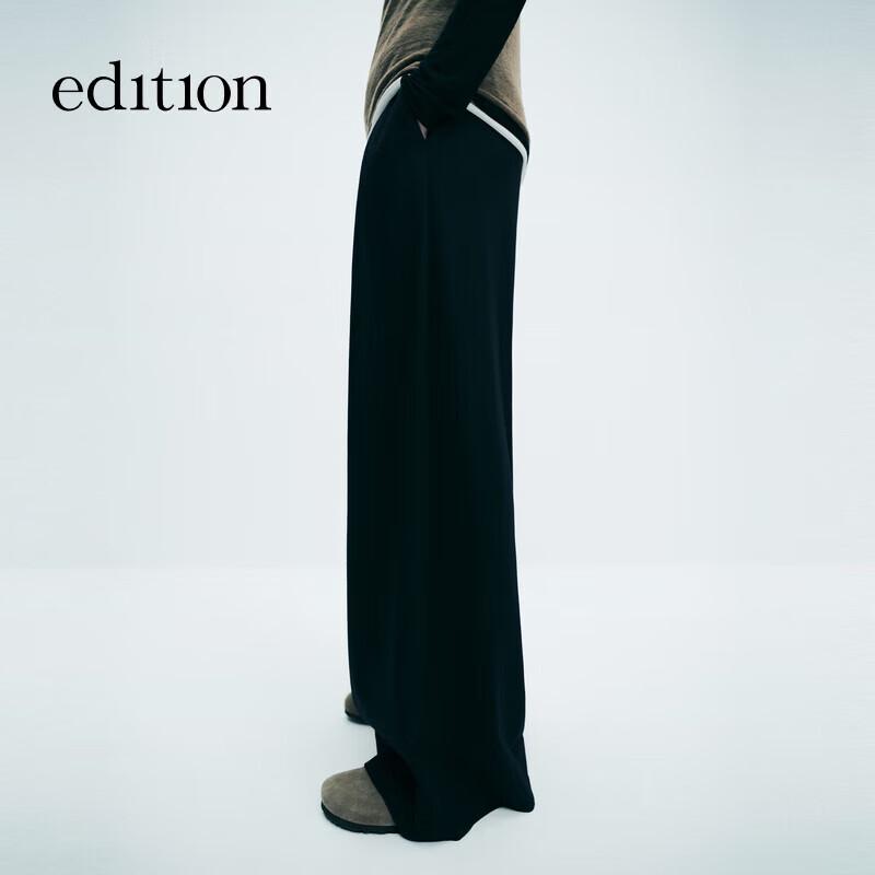 editionE+ 2024 Winter Wool Wide-Leg Casual Trousers