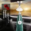 High-End Crystal Lotus Car Pendant Ornament – Luxurious Chinese Style, Trendy On Douyin