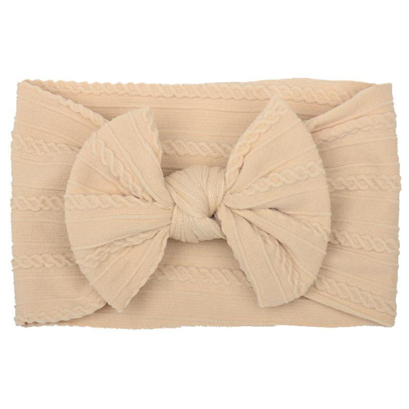 Baby Girls Bow Headbands, Soft Elastic Nylon Hairbands for Infants Toddlers