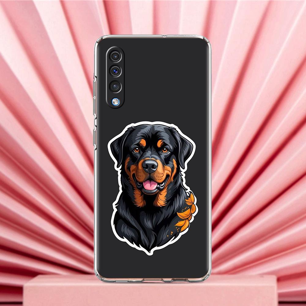 Чехол для телефона Samsung A56 A36 A26 A24 A16 A14 A12 A32 A50 A70 A20E A22 A40 A34 A54 A42 A52 5G A04s A06 Роквейлер Собака