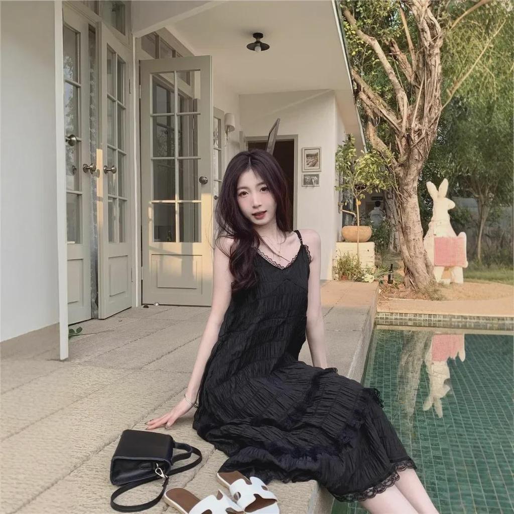 Шикарное французское белое платье на подтяжках для женщин — бросающее вызов возрасту, свободное, многослойное, длинная юбка, идеально подходит для весенних каникул