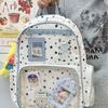 Школьная сумка1011 Корейская версия свежей и милой школьной сумки женская милая звезда полосатая сумка для девочек младших классов легкий рюкзак