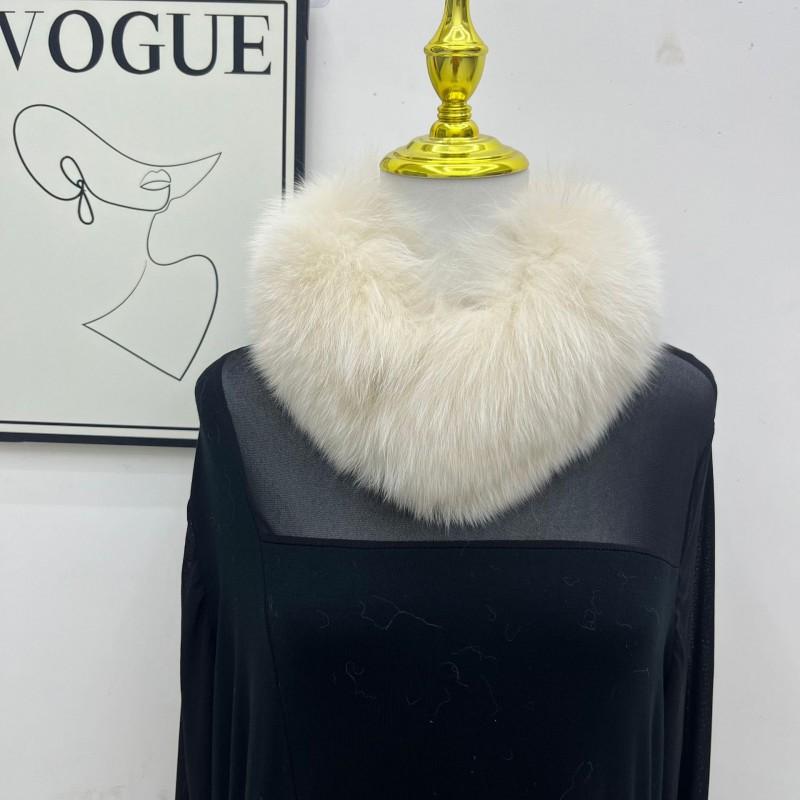 Real Fox Fur Neck Warmer Women Winter Scarf Thick Handmade Magnetic Street Style