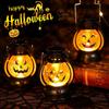 Halloween Pumpkin Lantern Decoration Ornament Creative Small Oil Lamp Led Electronic Wind Light Pendant Hand-held Small Lantern