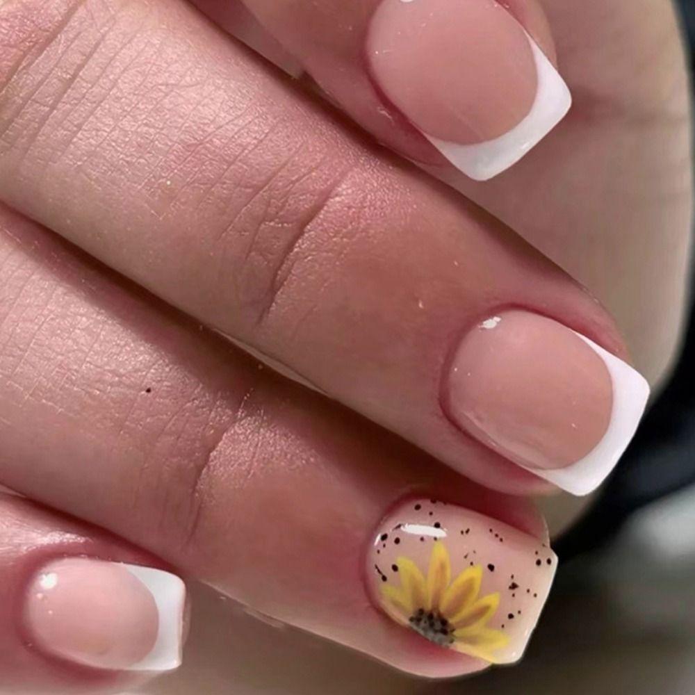 Star Flowers Fake Nails Butterfly Nail Tips Fashion False Nails  for DIY