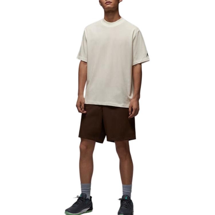 Jordan Быстросохнущая вышитая дышащая футболка с коротким рукавом мужская топы IB2832133