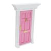1:12 кукольных деревянных дверей, изысканная миниатюрная модель мебели для дверей, ролевые игры, игрушка, розовый