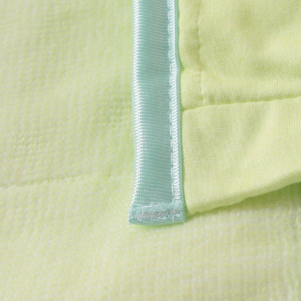 Nishikawa Made with Cooling Ice Power Deo FLG1001211 Two-Touch Blanket, Single, Material, Green,