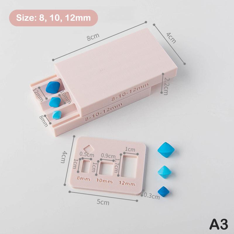 1 шт. Форма для полимерной глины из мягкой глины | 3D Ролик для бусин в форме гриба/лимона/ромба | Идеально для DIY украшений (Серьги/Колье)