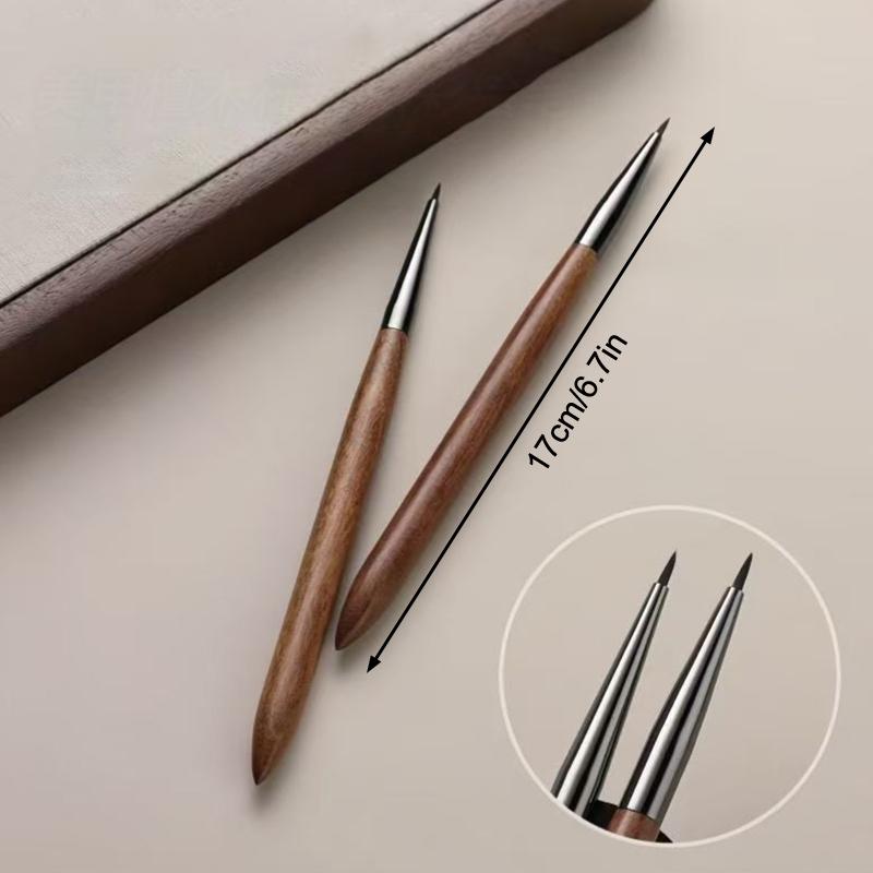 Сандаловое дерево Кисть для УФ-геля для ногтей Кисть-лайнер для нейл-арта Ручка для рисования цветов Инструмент для маникюра