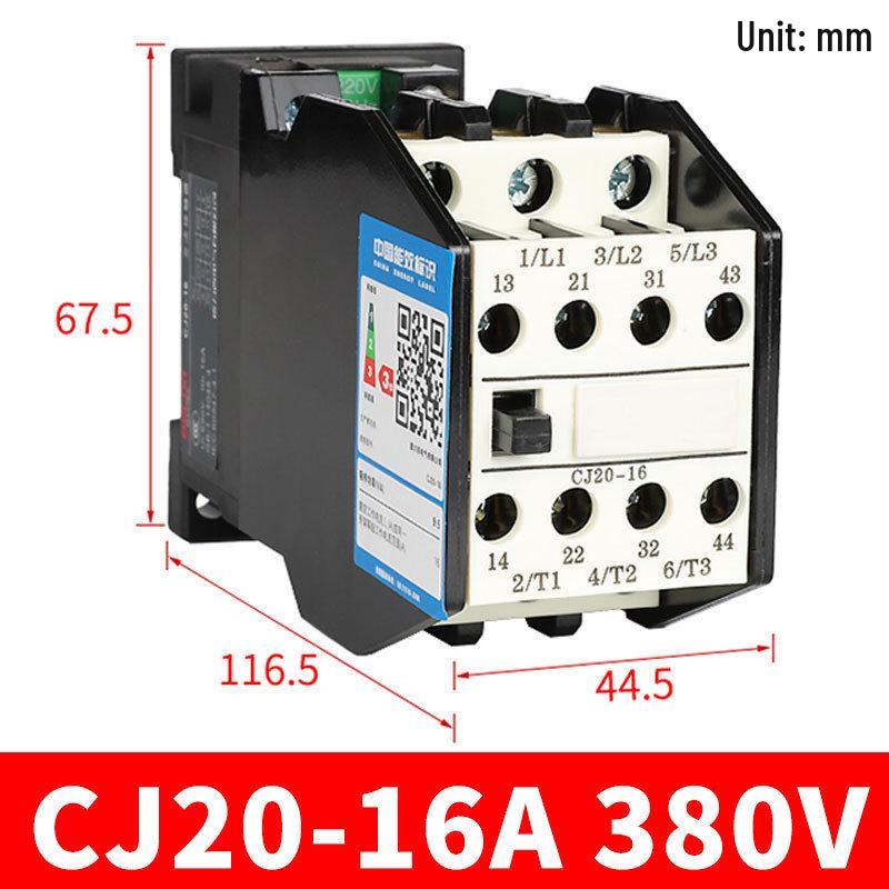 Контактор переменного тока Delixi CJ20 10А/16А/25А, Однофазный/Трехфазный, 220В/380В