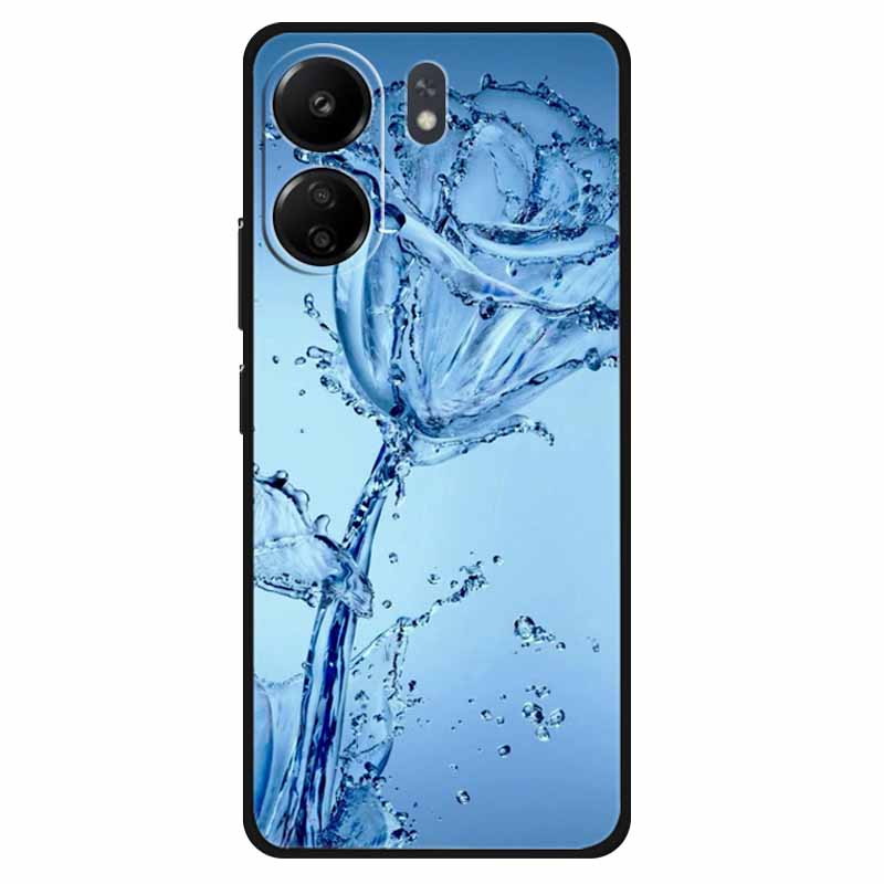 Funda For Xiaomi Poco C65 Case Soft Lion Wolf Black Shockproof Back Cover for Poco C65 C 65 Soft Case Poco C65 Cool Soft Bumper