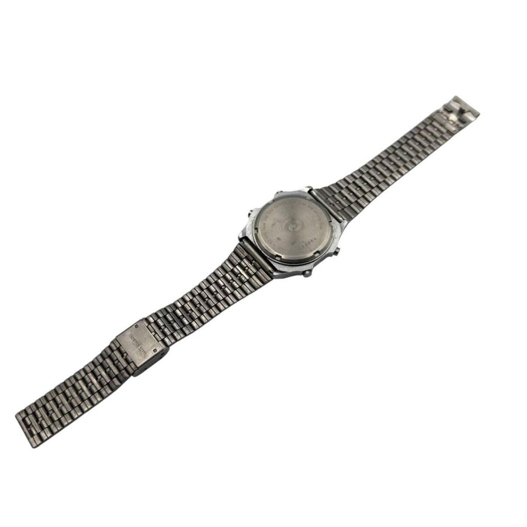 SEIKO Батарейка ALBA Кварцевые Цифровые Часы Серебристые QZ Квадратные Рабочие/Новые W041-5030 bz2