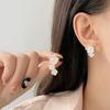 Asymmetrical Flower Earrings Temperament Lady High-end Niche Design Earrings