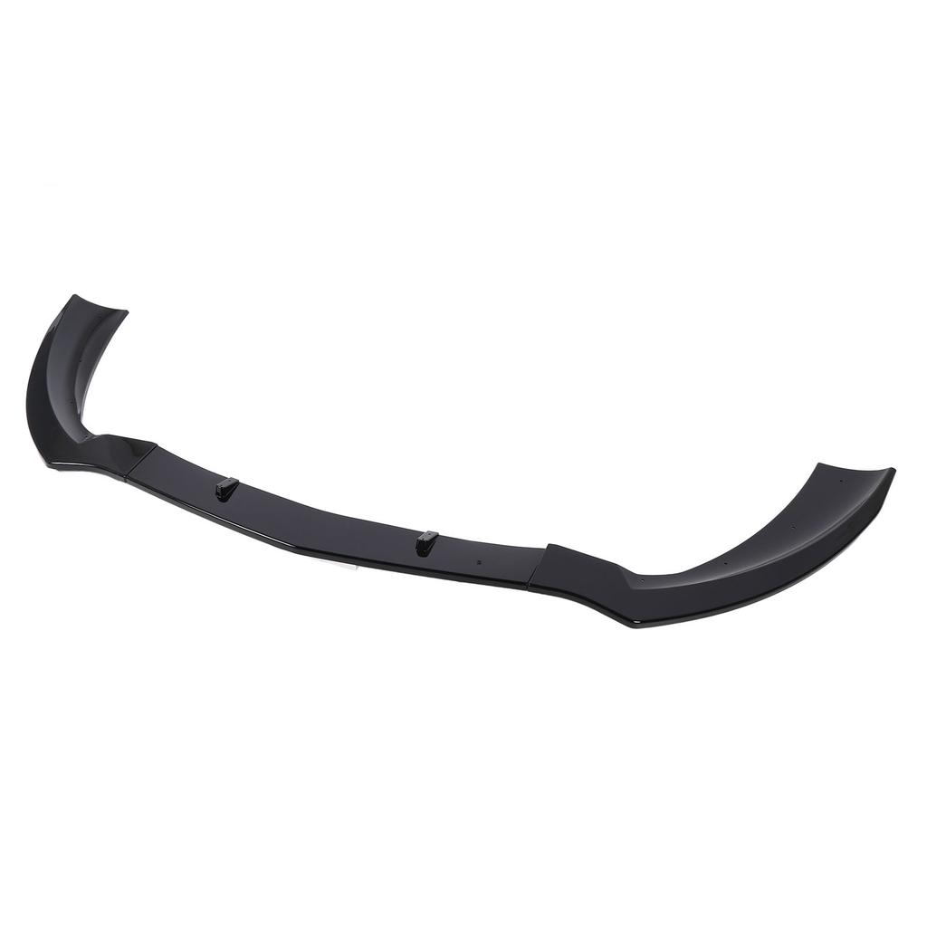 Front Bumper Lip Spoiler 3 Section Type Impact Resistant Upgrade Racing Look Bumper Lip Splitter Body Kit for CLA Class