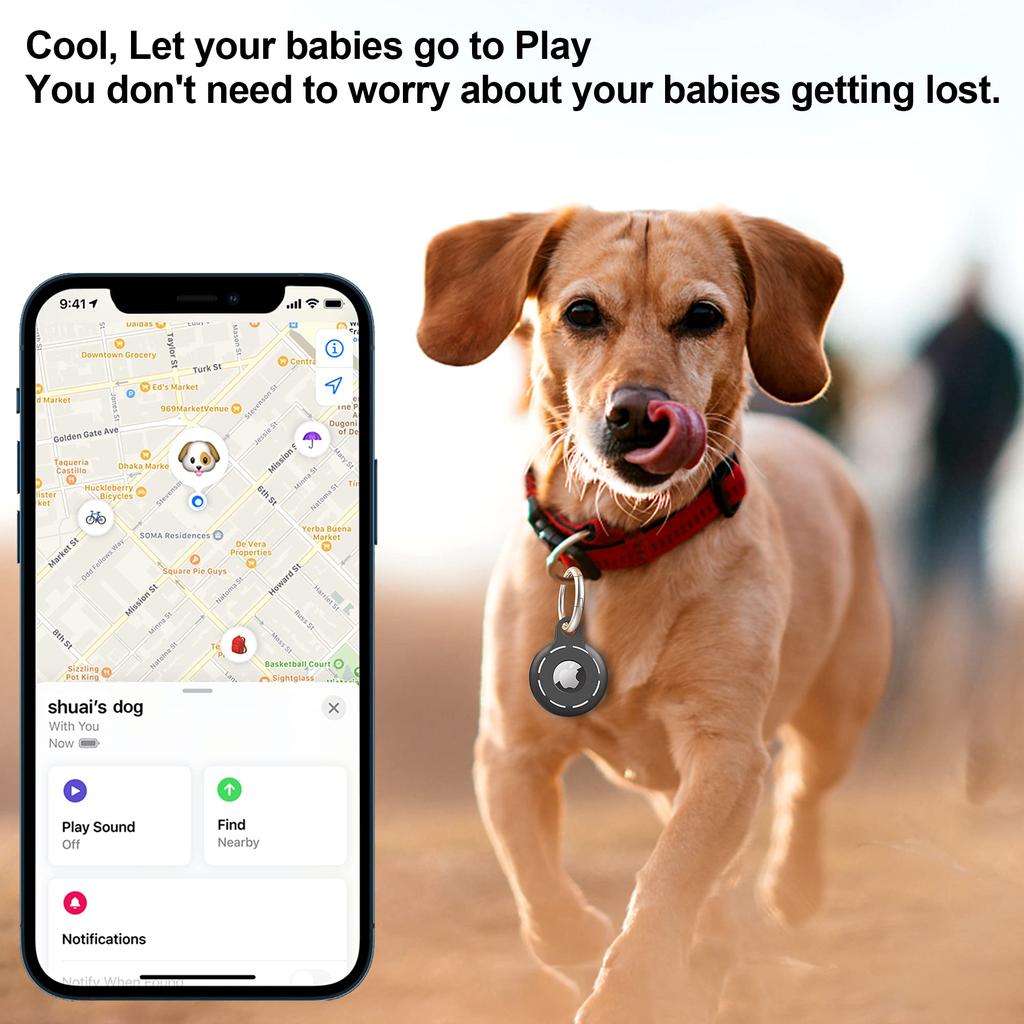 Of AirTag Case 2022 New Model Ventilation Air Tag Cover Includes 3 Strap Lightweight Lost Prevention Compatible with AirTag Protective Cover [Migeec]