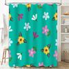 Современная шторка для душа с цветочным принтом для декора ванной комнаты, водонепроницаемая ткань, 3D-печать, предмет домашнего декора