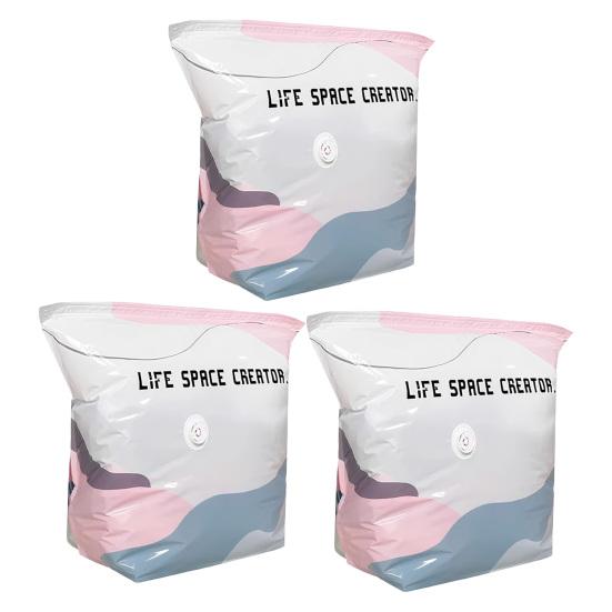 Pumpless Vacuum Storage Bags, Durable Mildew Proof Moisture Proof Clothes Storage, Large Capacity Design Compression Bags, for Clothes Bedding