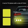 10 шт. светоотражающая предупреждающая наклейка на автомобиль, лента безопасности, предупреждающая о столкновении, светоотражающая наклейка на багажник автомобиля, мотоцикла