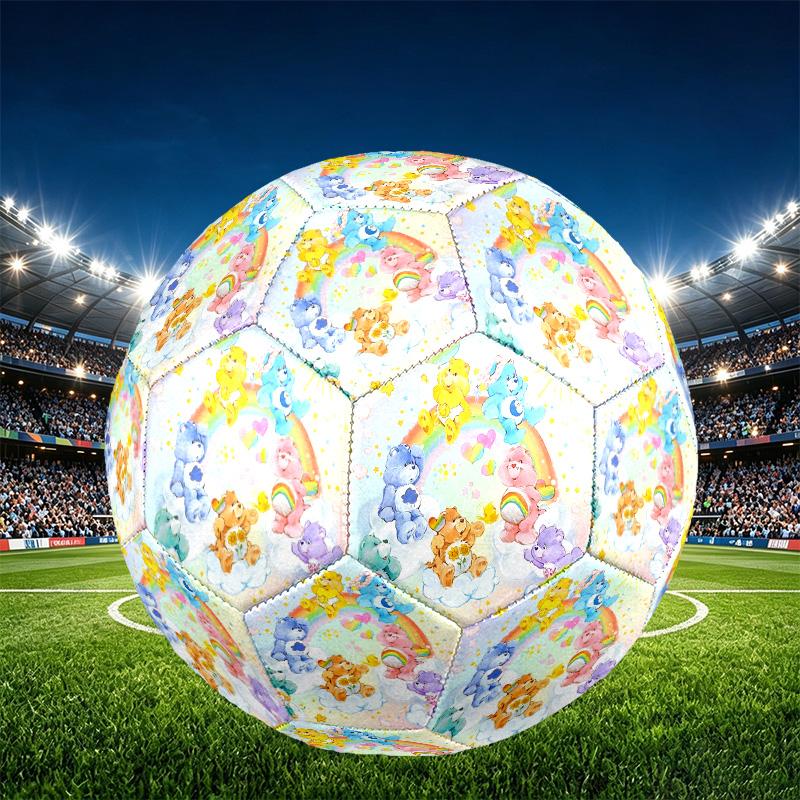 Care Bears Print Size 5 Soccer Ball, PU Wear Resistant Football for Match Training and Daily Practice, Birthday Gift for Soccer Fans
