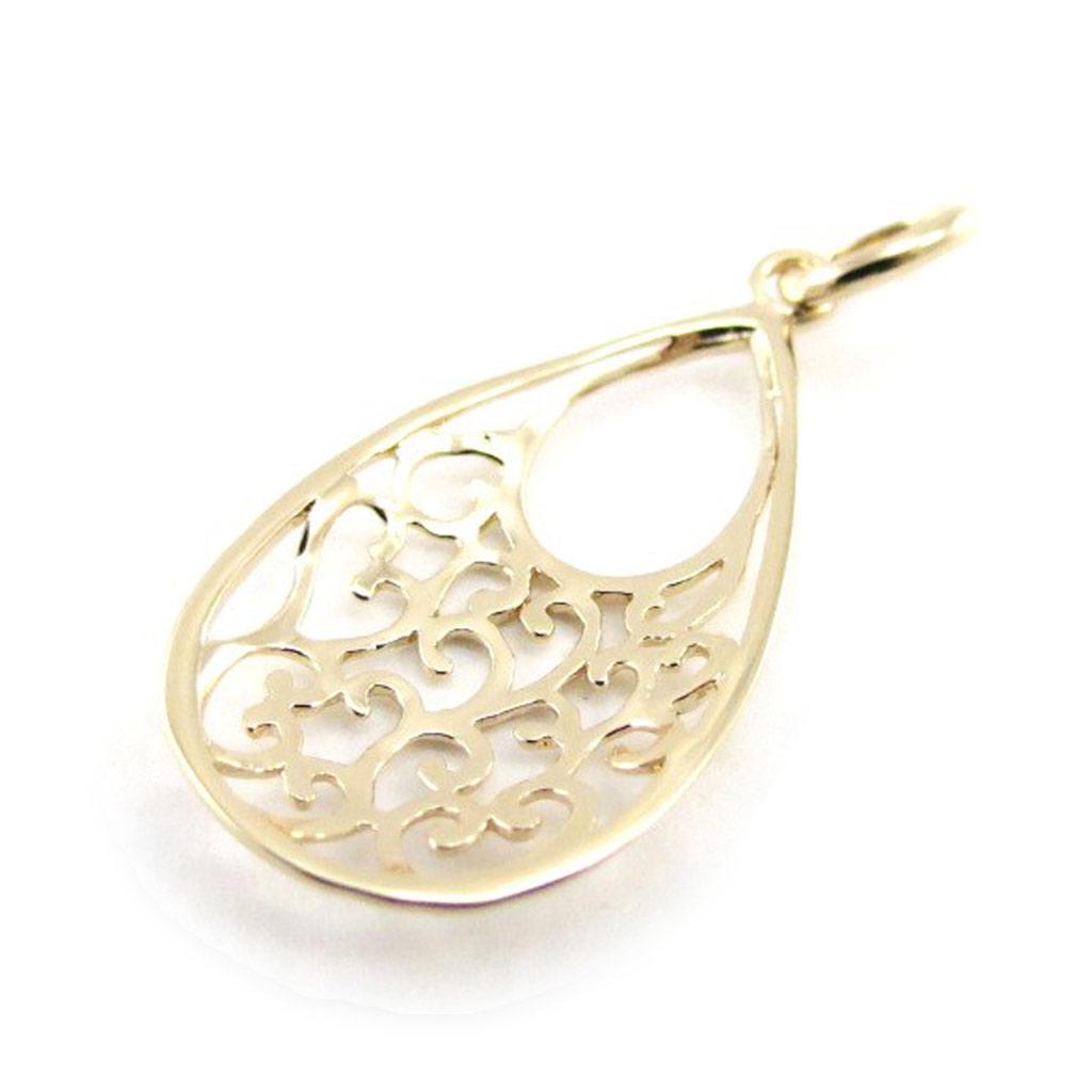 Les Trésors De Lily [J1018] - Gold Plated Pendant 'Choreography' Gold - 15x25 Mm