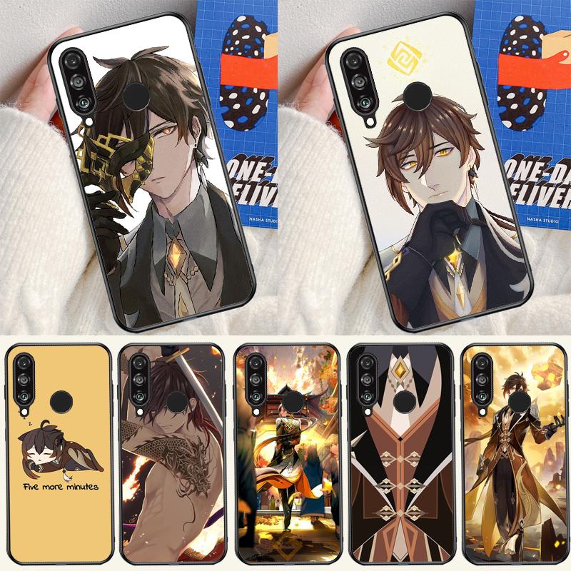Чехол для Huawei Nova Y91 Y90 Y60 Y70 Y72 Y61 9 10 SE 12i 12s 11i 5T P60 Pro P20 P30 P40 Lite с изображением Чжунли из Genshin Impact