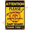 Retro Caution Metal Sign for Bar Pub Garage  Vintage Russian Warning Decor for Home Walls