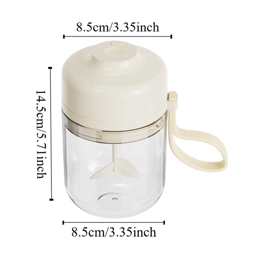 Portable Handle Automatic Mixing Cup 400ml Capacity Smart Drink Mixer Milk Mixing