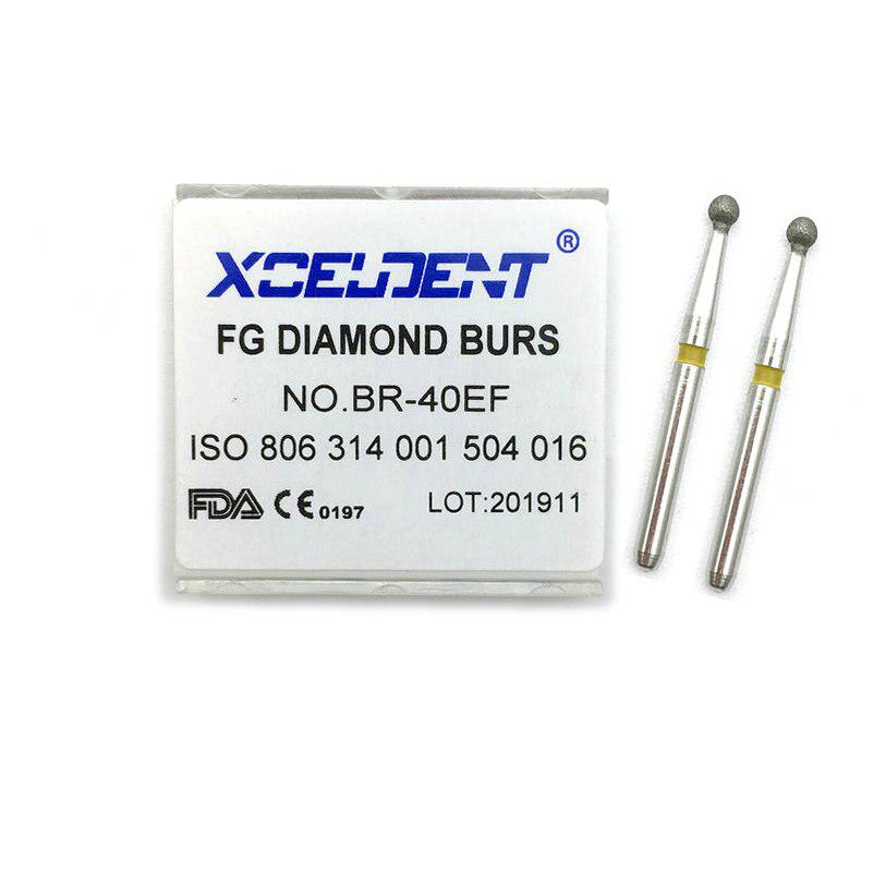 10 шт./комплект, стоматологические алмазные фг, высокоскоростные боры с хвостовиком 1,6 мм, сверхтонкие полиры, стоматологические инструменты BR-40EF