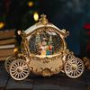 Holiday Snowfall Train Car Music Box Crystal Ball Toy for Kids & Seniors - Perfect Birthday Gift or Lamp