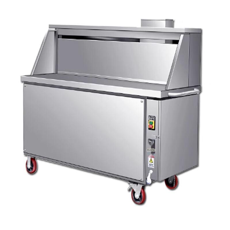 Commercial Mobile Charcoal BBQ Cart with Purification System