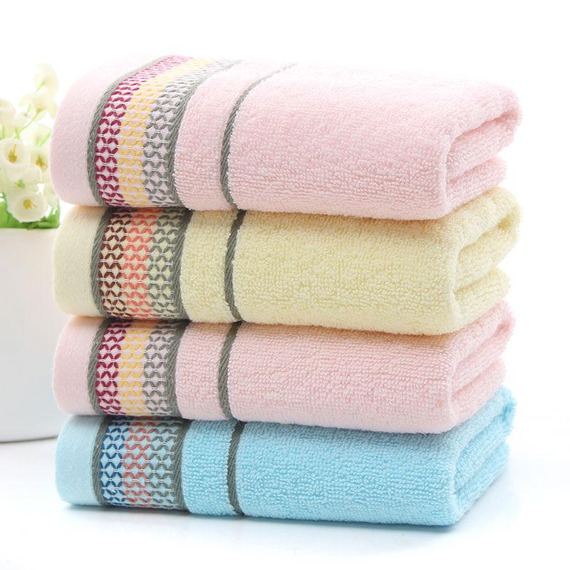 100% Хлопковое жаккардовое полотенце - 100 г Впитывающее и утолщенное для умывания и купания взрослых