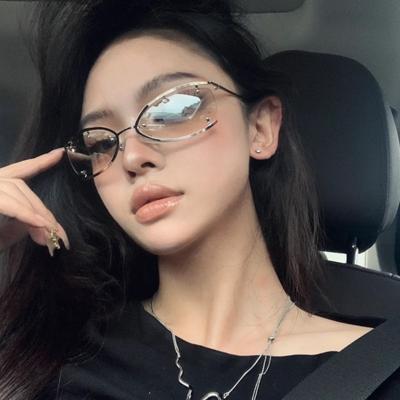 Квадратные женские солнцезащитные очки Y2K винтажные маленькие прямоугольные линзы женские завязки солнцезащитные очки мужские ретро очки будущих технологий