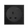 EU France Standard Retro Switch Vintage Metal Aluminum Wire Drawing Alloy Wall Socket Universal Home Light Switch Power Outlet