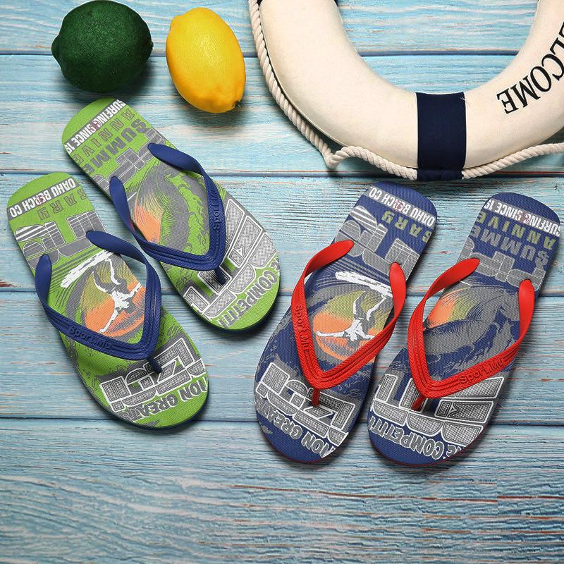 Тапочки мужские шлепанцы нескользящие лето 2024 новый стиль мужские повседневные шлепанцы мужские внешние тапочки пляжные сандалии и тапочки