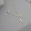 Modernlike 14k Gold Stick Chain Drop Earrings
