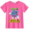 Available: StealABrainrot Kids' Summer Round-Neck Light Short Sleeve T-shirt 63301