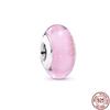 Стерлингового серебра 925 пробы, розовый, фиолетовый, темно-синий и звезда из муранского стекла, подвески, бусины, подходят для оригинального нового браслета, ювелирные изделия своими руками