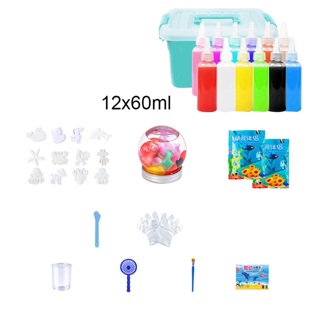 Детские игрушки Ocean DIY Colloid Toys Набор для самостоятельного изготовления детских игрушек с раствором Детские игрушки Ocean Enlightenment Toys Детские развивающие игрушки 60 мл