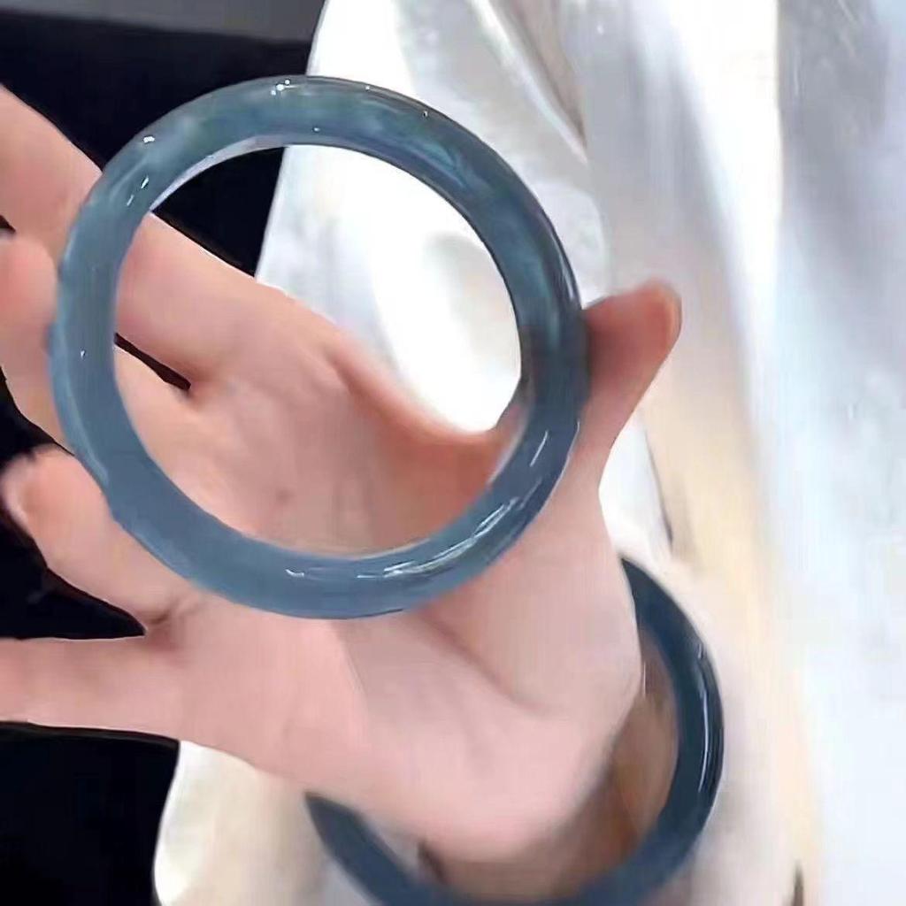 Браслет из зеленого стекла в китайском стиле с цветочным узором, вдохновленный Xiaohongshu – свежий, универсальный и сказочный