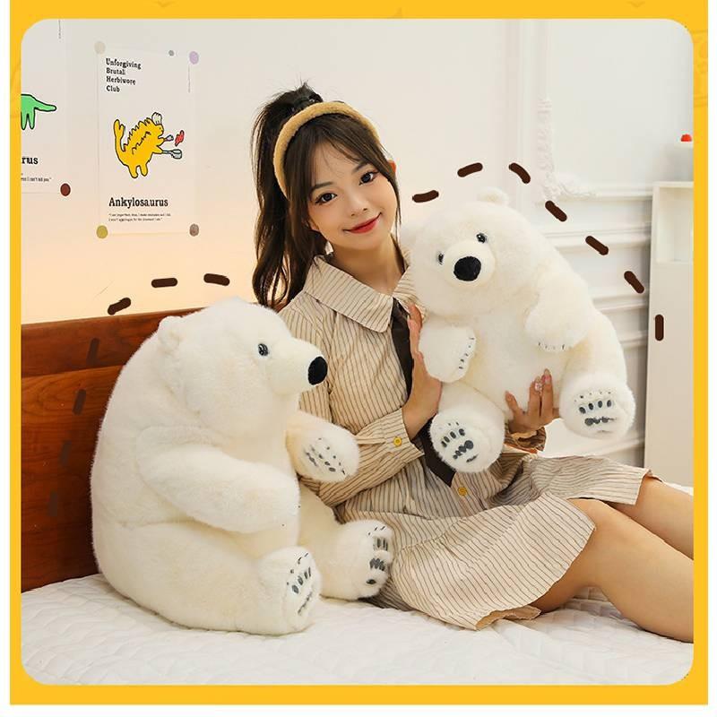 Bear Plush Polar Toy Children Birthday Festival Aquarium Gift Doll Cotton Pp