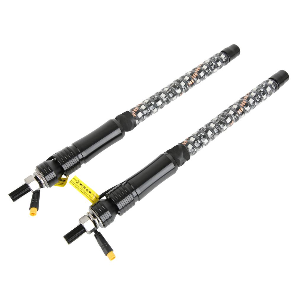RGB Spiral Whip Light Pair for Truck SUV Jeep