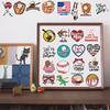 50/100PCS Baseball Sticker Waterproof Scrapbooking Collage Luggage Laptop Phone DIY Art Picture Gift Luggage Cartoon Sticker